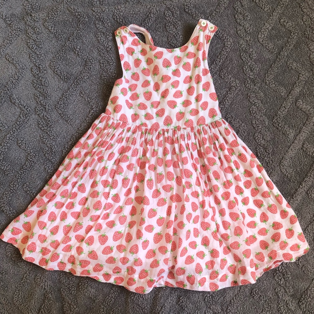 Mini Boden Strawberry Print Summer Dress